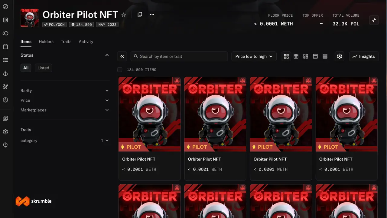 Orbiter Pilot NFTs