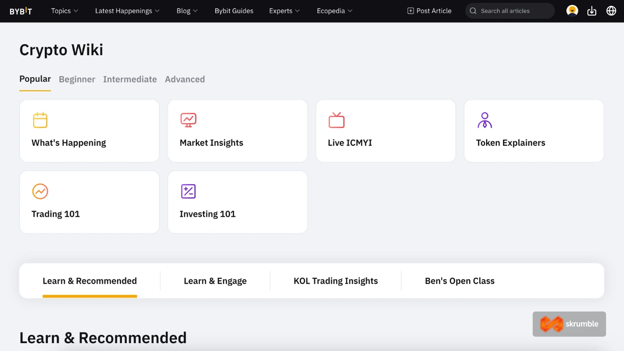 Bybit educational section