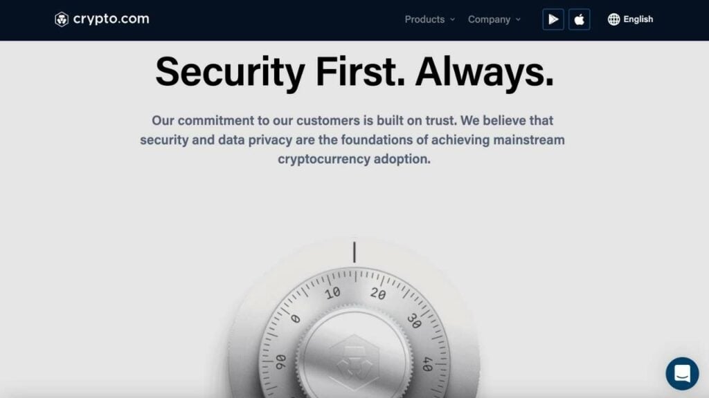 Crypto.com security commitment