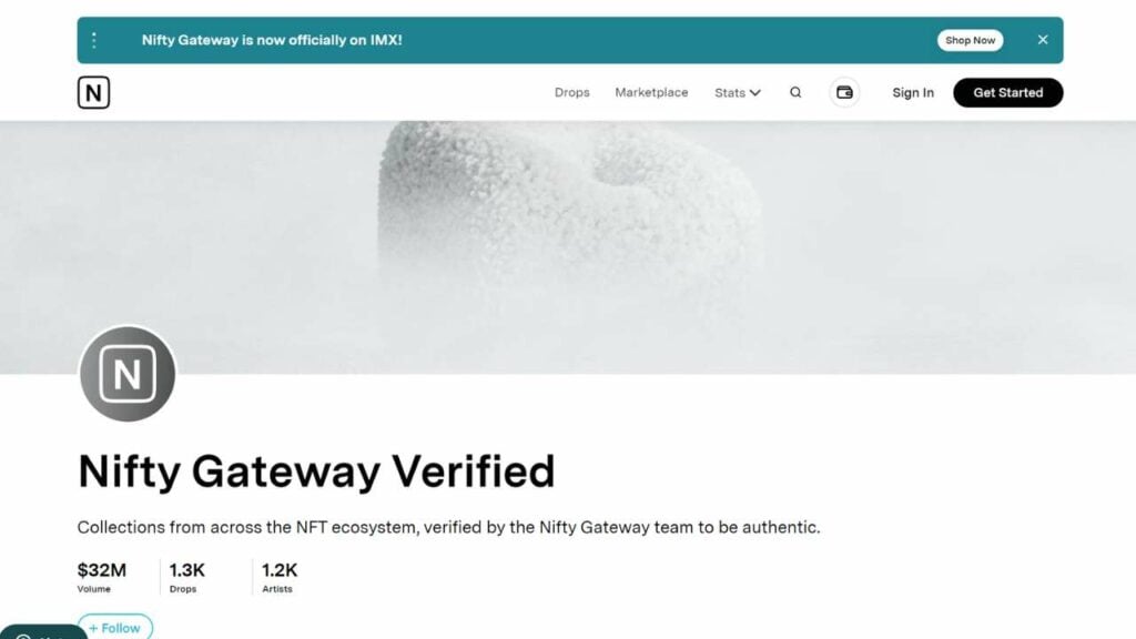 verified project nifty gateway